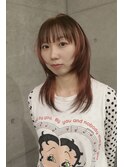 デザインカラーを施したハッシュカット