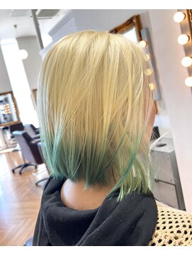 コワファースト  させぼ五番街店(COIFF1RST) ブロンド×裾カラー