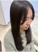 美髪レイヤーカット顔まわりレイヤーくびれロングレイヤー
