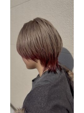 パーセンス(Pursense) ミルクティベージュ/バーガンディブラックエンドカラー/ウルフ