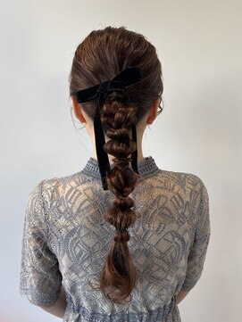 キーダ(KEEDA) 玉ねぎローポニー/ヘアセット/パーティーアレンジ