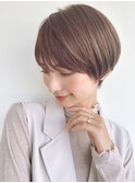 丸みクールショート/ナチュラルハイライト/くびれヘアp北浦和