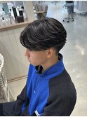 毛流れフェザーパーマ