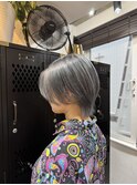 ダークグレー/グレーアッシュ/ブリーチカラー