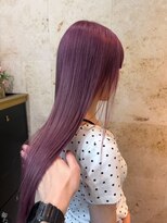 ドクターズサロン レラパール&nbsp;ピンクパープル/ハイトーンカラー/ストレートロング/髪質改善