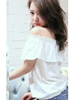 ホラン(HoLan)&nbsp;【HoLan】ルーズカールxシアーグレージュx透明感x斜めバング♪