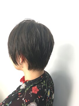 コピーヌ 高田馬場店(Copine) 流行りの暗髪で大人かわいく☆ダークグレージュ×ショートヘア☆