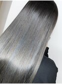 【marshu  OSAKA Style】グレージュ×ブルーハイライト