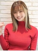 《Agu hair》おしゃ感★インナーベージュセミディ