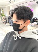 ツイスパ×センターパート×メンズマッシュ【シン】