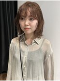 S字カール前髪パーマ