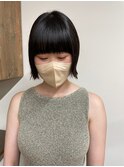 【Bellecoupes】黒髪ぱっつん ミニボブ