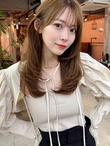 インビテーション(invitation) レイヤーカット大人かわいい簡単スタイリング顔周りカット前髪