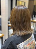 ショートカットショートボブハンサムショートグレージュカラー