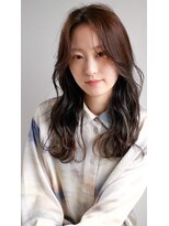 スリーアン(THREE ann.)&nbsp;似合わせエアリーロング×ツヤ感ショコラブラウン