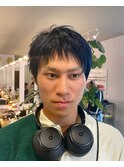 メンズショートバング