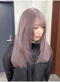 ラベンダーベージュ/ダブルカラー/ケアブリーチ/ハイトーン