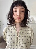 ウェーブミディアム×顔周りレイヤーカット韓国ヘア[表参道]