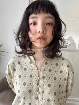 ロンド ボーイ 表参道(Lond BOY) ウェーブミディアム×顔周りレイヤーカット韓国ヘア[表参道]