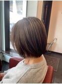 白髪ぼかしハイライト