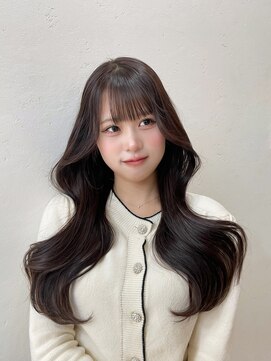 アム 表参道(am) レイヤーカット×チョコレートブラウン