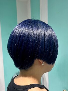 マティーナ ヘアー 池袋(Matina hair) 【ハンサムショート×ネイビーブルー】池袋美容室