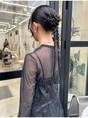 ヘアセット　カチモリ　ねじねじヘア　名古屋ヘアアレンジ