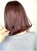 20代～50代◎チェリーレッド/ワインレッド☆くびれボブヘア