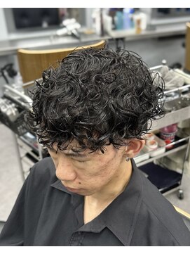 アイコン ブルー メンズ(I-CON #blue MEN'S) プードルパーマ【池袋フェード】