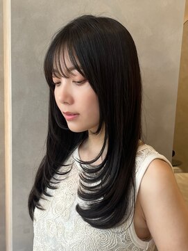 オムニス 表参道(Omnis) レイヤーカット/顔周り・フェイス/20代/暗髪/ウルフ/シャギー