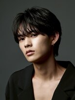 オーシャントーキョー 原宿(OCEAN TOKYO)&nbsp;シースルーラウンドマッシュ/黒髪/ニュアンスパーマ