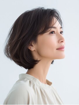 クラゲヘアー/小顔/ココアベージュ/オリーブグレー/川西