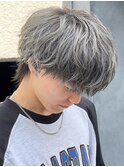 ダブルカラー/ブリーチ/シルバーカラー/ハイトーン/メンズ