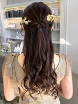 セプト 天神大名(SEPT.)&nbsp;編み込みハーフアップ パーティー アレンジ ヘアセット