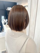 キャアリー(Caary)&nbsp;福山美容室Caaryミディアムボブアッシュベージュ20代30代40代
