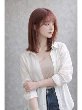 アグ ヘアー ロジェット 松本桐店(Agu hair rojet) 外はねボブ×ピンクブラウン