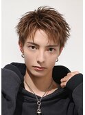 メンズヘアショートアップバングスパイキーショート