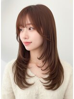 スイート ヘアデザイン(Suite HAIR DESIGN)&nbsp;小顔レイヤーカットブリーチなしカラー韓国くびれヘア