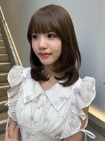 ロチカバイドールヘアー 心斎橋(Rotika by Doll hair)&nbsp;ブリーチなしでつくるオリーブベージュ×ミディアムレイヤー