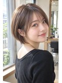 レイヤーボブ髪型20代30代40代前髪あり前髪なし面長丸顔皆南越谷