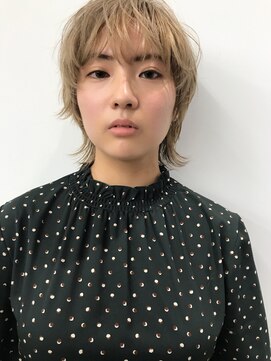 レコ 渋谷(LECO) マッシュウルフ×ブロンドベージュ