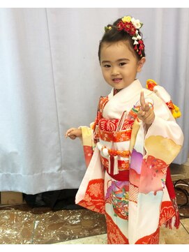 アイルビーヘア(I'll b hair) 【下北沢*I'll b hair*】七五三着付け.和洋可愛いお団子ヘア