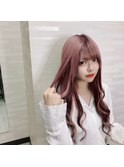 量産ラベンダーピンク×インナーカラー