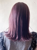 アイティーバイアルバム 松戸店(IT by ALBUM)&nbsp;パープルミディ_マッシュショートフェザーバング_ba345131