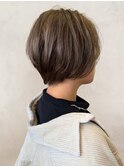 20代30代40代髪質改善白髪染めハイライトグレージュショート