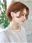 ひし形ボブレイヤー／大人ショートボブ／表参道／40代50代