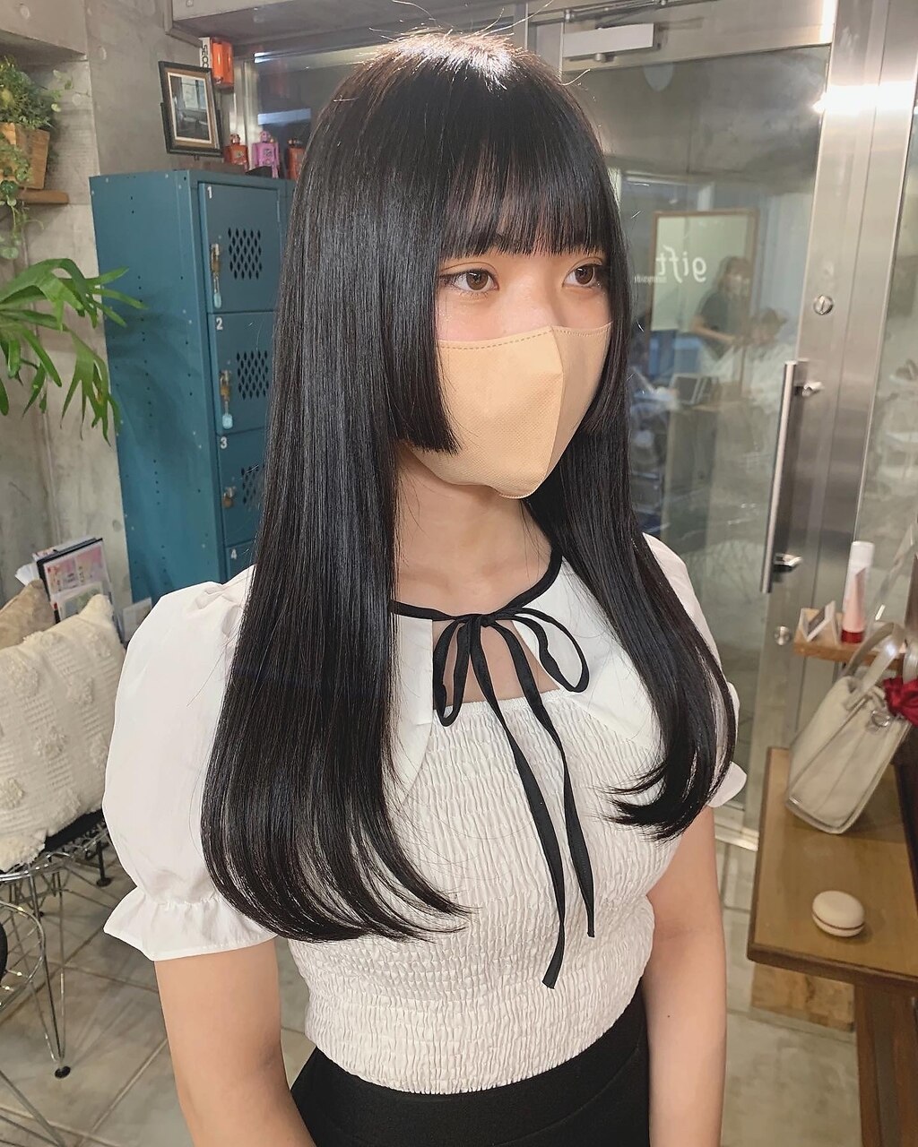 ナチュラル黒髪ロング＊姫カット：L170193371｜ギフトサニー