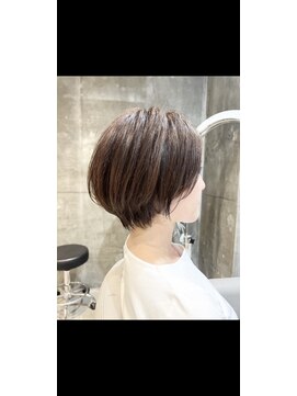 モールヘア 武庫之荘店(MOOL hair) 大人ショートヘアイルミナカラーグレーベージュ/