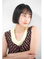 ベンジー 北上店(benji)&nbsp;シンプルかわいい眉バング×顎ラインボブ