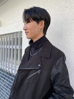 韓国風メンズセンターパート